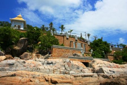 Der neu gebaute Viewpoint am Chaweng Beach ist nicht mehr so schoen wie der alte.