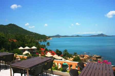 Blick vom Restaurant