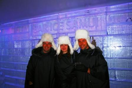 So sieht man dann aus in der Eiskammer