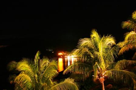 Der Blick von der Terrasse der uns wegen dem Regen verwehrt wurde