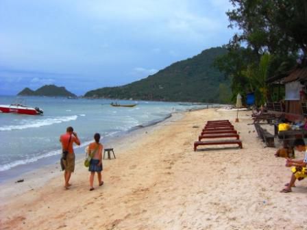 An dem Strand machten wir Mittag.
Mango Beach auf Koh Tao