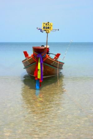 Die Thais lassen sich schon was einfallen. Mein Wassertaxi