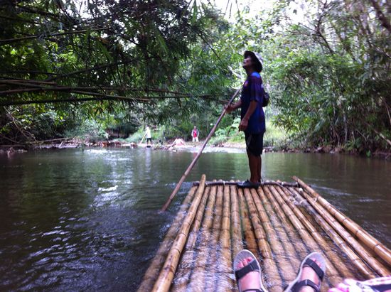 Bamboo rafting
