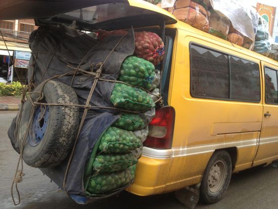 Transporter. Jeder Winkel wird genutzt.
