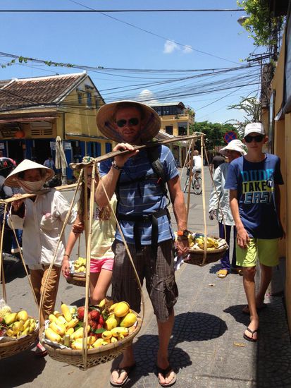 So schnell wird man zum Obstverkaeufer