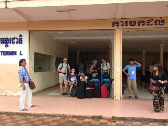 Hier sitzen wir wie bestellt und nicht abgeholt.