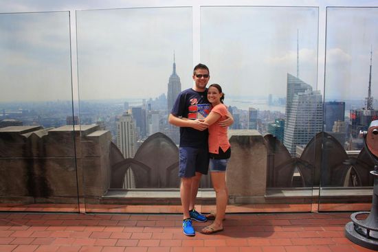 Rockefeller Center - Top of the Rocks - Blick auf Downtown Manhattan