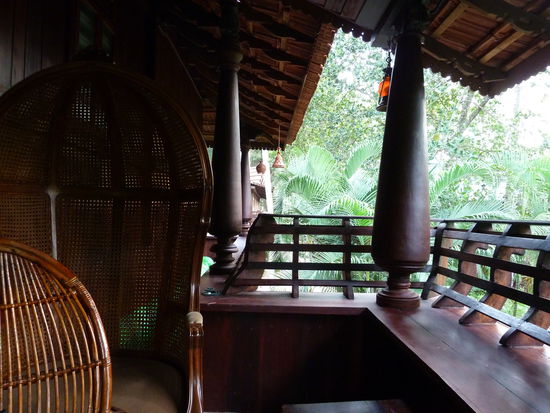 Der Aussenbereich des Zimmers