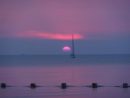 Sonnenuntergang in Jomtien - schön kitschig gell?