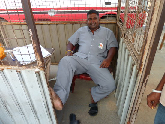 Der hat die anderen weggescheucht