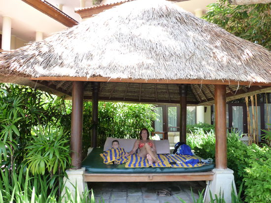 Der Pavillon vor unserem Zimmer