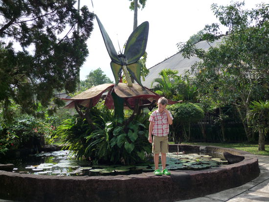 Eingang zum Schmetterlingspark Taman Kupu Kupu