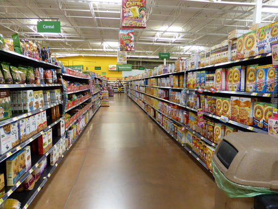 Das Cerealienregal - ganz hinten steht Thomas