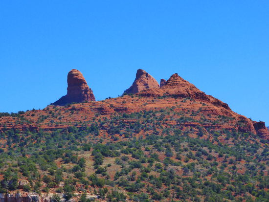 Aussicht auf die Red Rock Mountains von Sedona aus