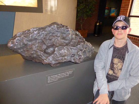 Ein Teilstueck des Meteoriten