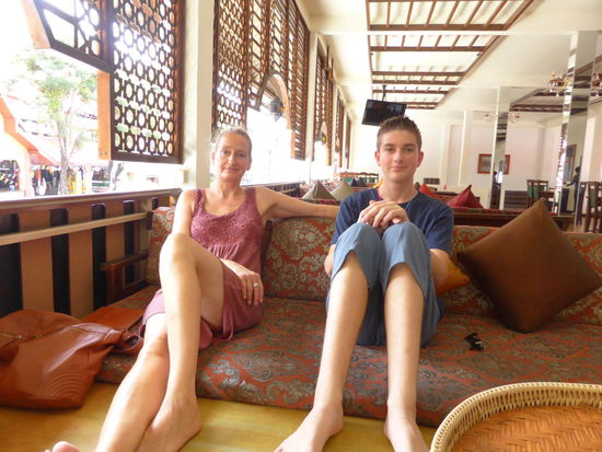 Tee trinken im Iraqi Restaurant