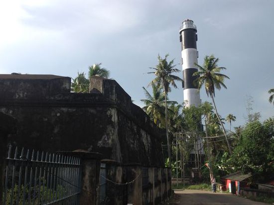 Fort Anjengo mit Leuchtturm