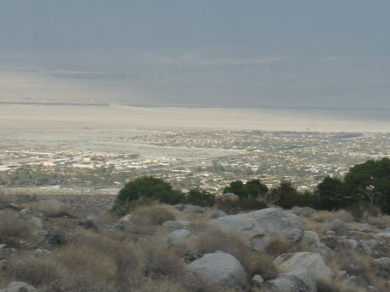 Blick auf Palm Springs bei der Rückfahrt aus dem Tal.