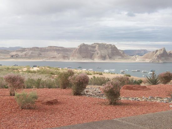 Blick vom Hotel zum Lake Powell