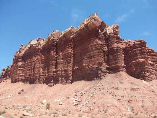 Vorbei an einem ägyptischen Tempel fuhren wir in die große Schlucht hinein.