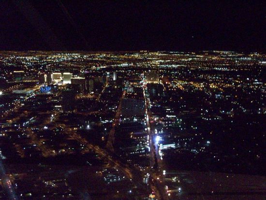 Las Vegas bei Nacht vom Stratosphere Tower