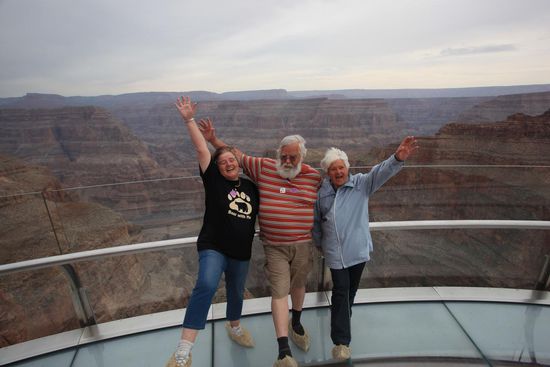 Ein Freudentänzchen am Skywalk (Eagle Point)