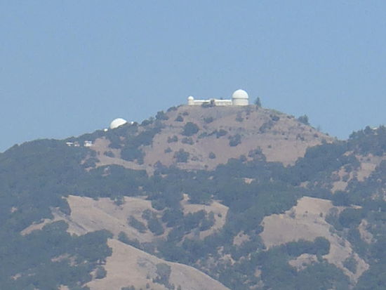 Zum Lick Observatorium ging es über 1300 Meter hoch