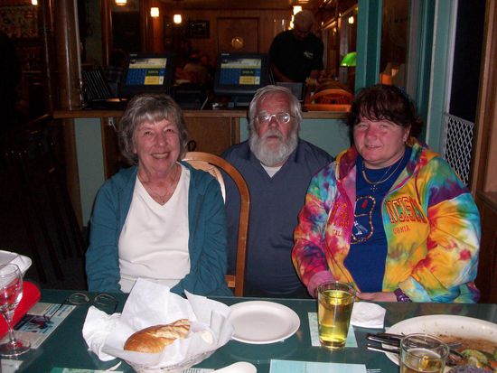 Mit Sherrill beim Abendessen im Dockside