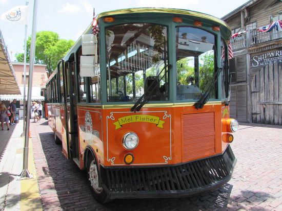 mit dem Trolley gefahren