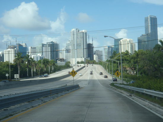 Abschiedsblick auf die Downtown von Miami