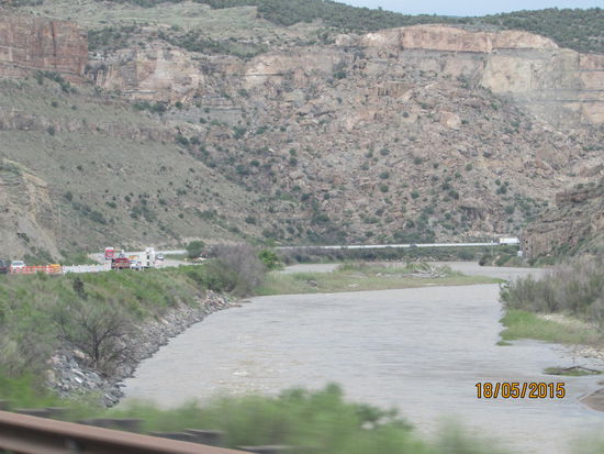 Der Colorado River begleitete uns bis Grand Junction