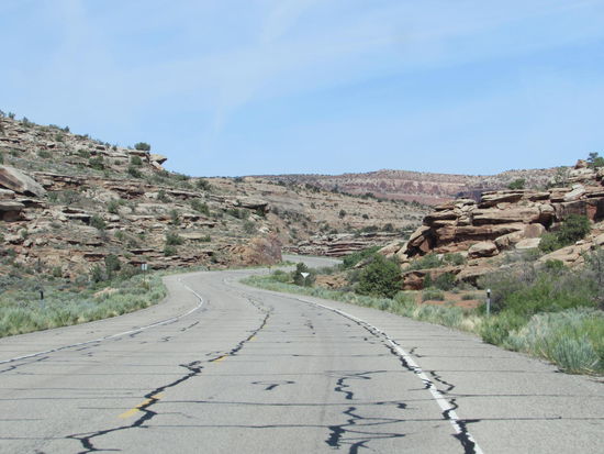 Auffahrt zum Canyonland Nationalpark in Moab