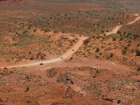 Blick auf unsere weitere Fahrtstrecke