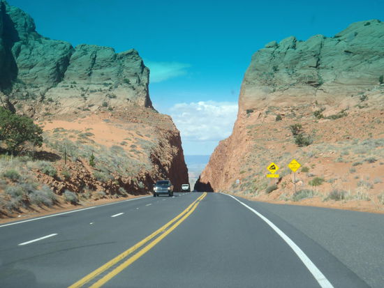 Der neue Highway 89 kurz vor Bitterspring