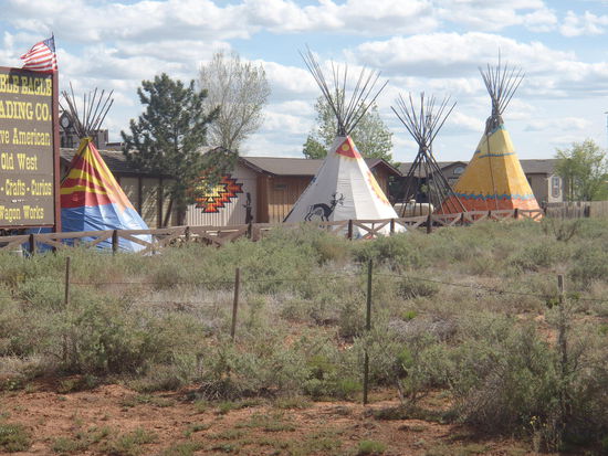 Eine Verkaufsstelle für Indianerkunst