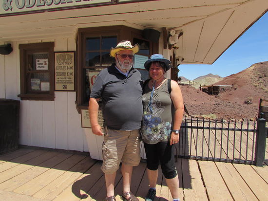 Kurz vor der Abfahrt des Minenexpress.