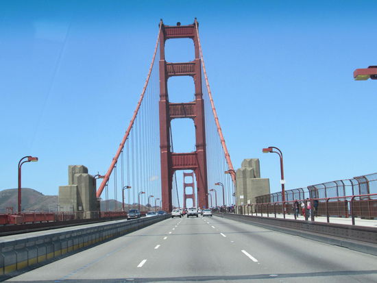 Auf der Golden Gate Bridge