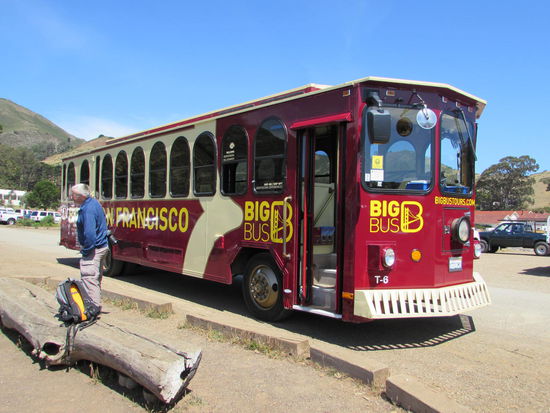 Unser Bus bei der Sausalito Runde