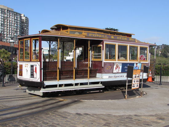 Cable Car beim Wenden
