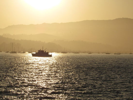 Sonnenuntergang vor Sausalito