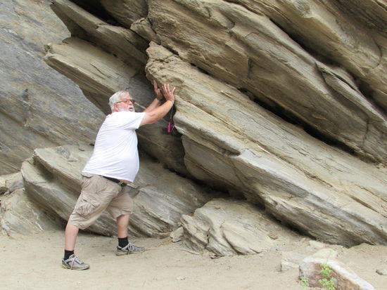 Felsen drohten den Weg zu verlegen
