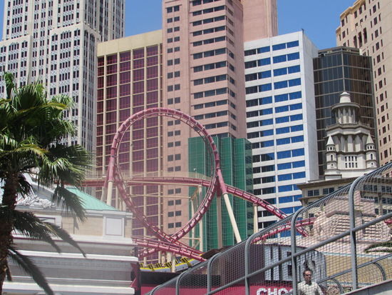 Roller Coaster im New York New York