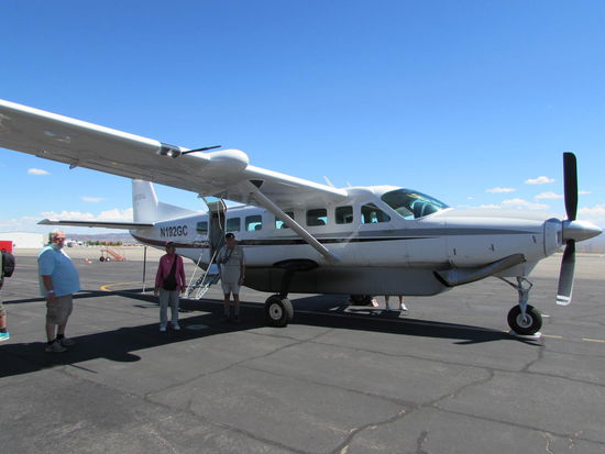 Mit dieser Cessna 280 sind wir geflogen