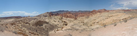 Panorama im Fire Valley