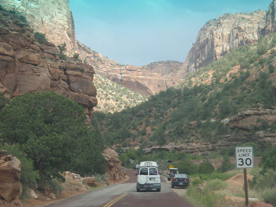 Zufahrt zum Zion Nationalpark