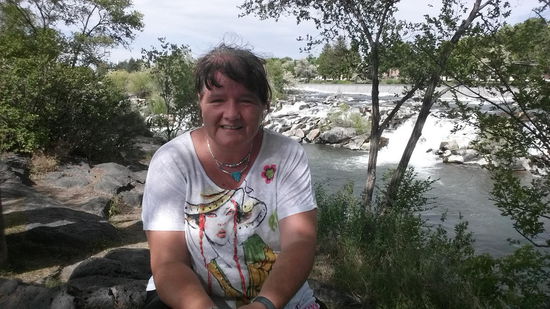 Selfie mit Stromschnellen