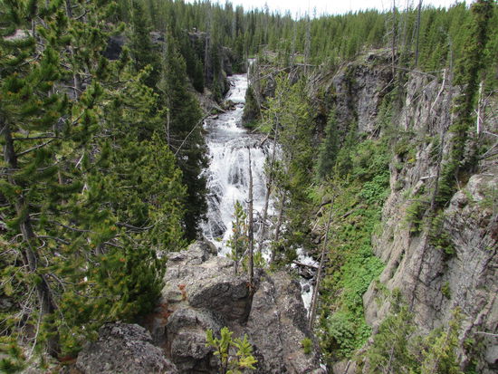 Kepler Cascades auf dem Weg zum West Thumb