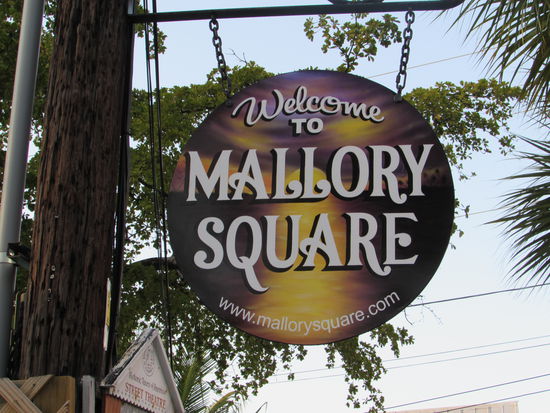 Zum Sonnenuntergang auf den Mallory Square