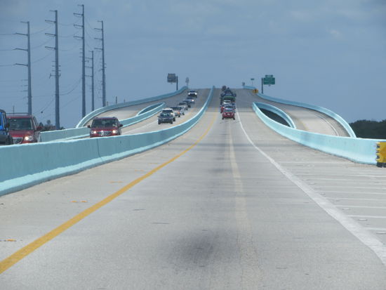 Aber dann durften wir doch die neue Brücke befahren