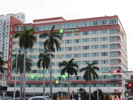 Unser Hotel in Miami - im obersten Stock ist unser Zimmer